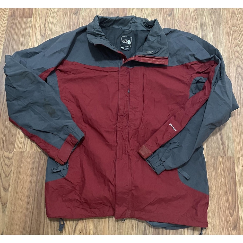 The North Face HyVent Rain Jacket Mens Large Waterproof Hooded Shell